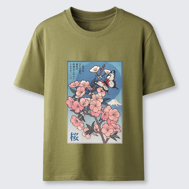Tokyo-Tiger Ukiyoe Japanese Cherry blossoms Poster Classic T-Shirt