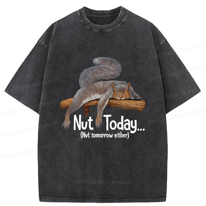 Tokyo-Tiger Lazy Squirrel Washed T-Shirt
