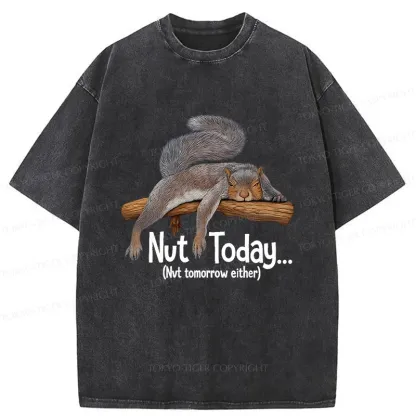 Tokyo-Tiger Lazy Squirrel Washed T-Shirt