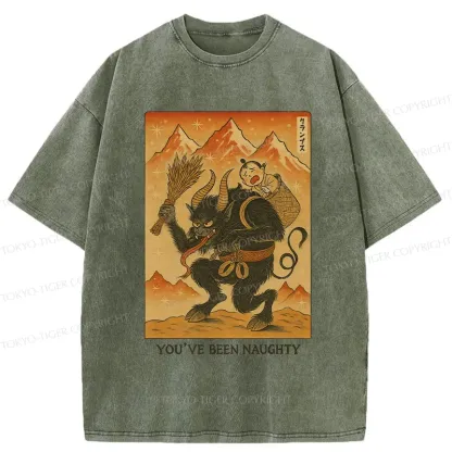 Tokyo-Tiger Krampus Japanese Washed T-Shirt