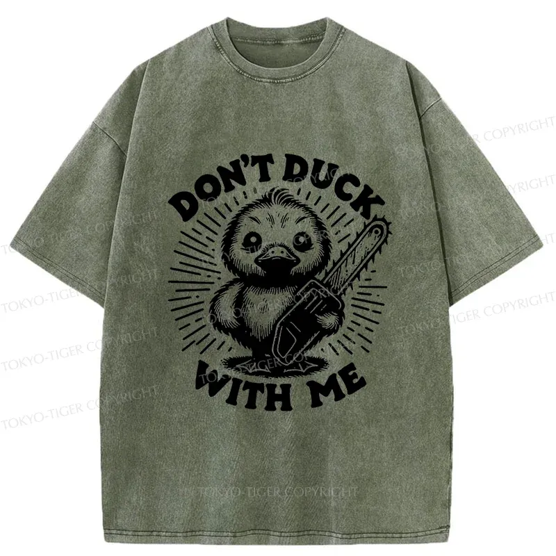 Tokyo-Tiger Scary Duck Washed T-Shirt