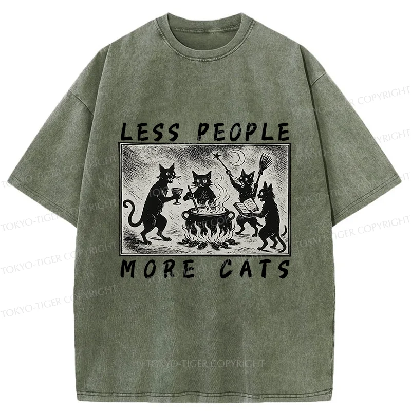 Tokyo-Tiger Cat Sacrifice Ceremony Washed T-Shirt