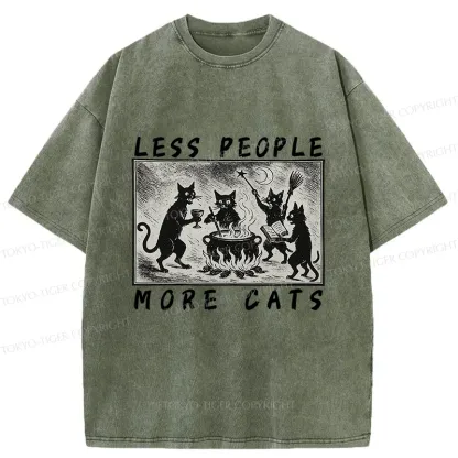 Tokyo-Tiger Cat Sacrifice Ceremony Washed T-Shirt