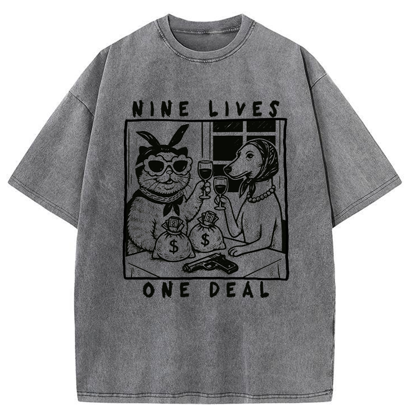 Tokyo-Tiger Partners In Paw-crime Washed T-Shirt