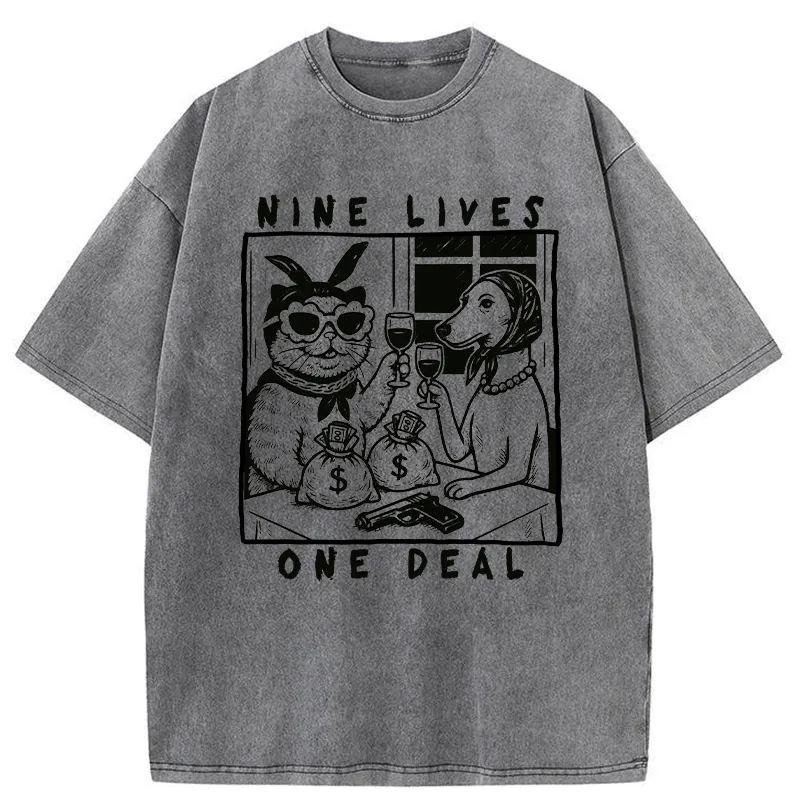 Tokyo-Tiger Partners In Paw-crime Washed T-Shirt