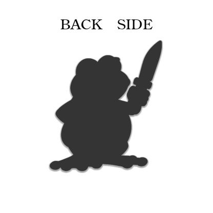 Tokyo-Tiger Funny Frog Holding A Knife Fridge Magnet