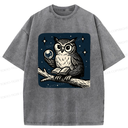 Tokyo-Tiger INFJ Owl Washed T-Shirt