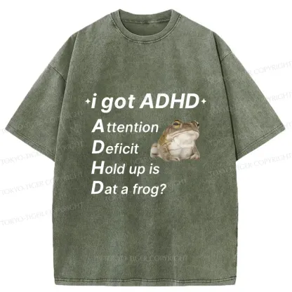 Tokyo-Tiger ADHD Frog Washed T-Shirt