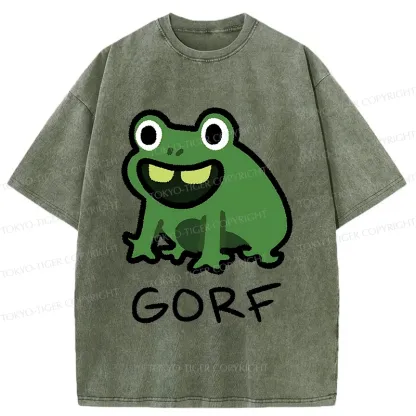 Tokyo-Tiger GORF Funny Washed T-Shirt