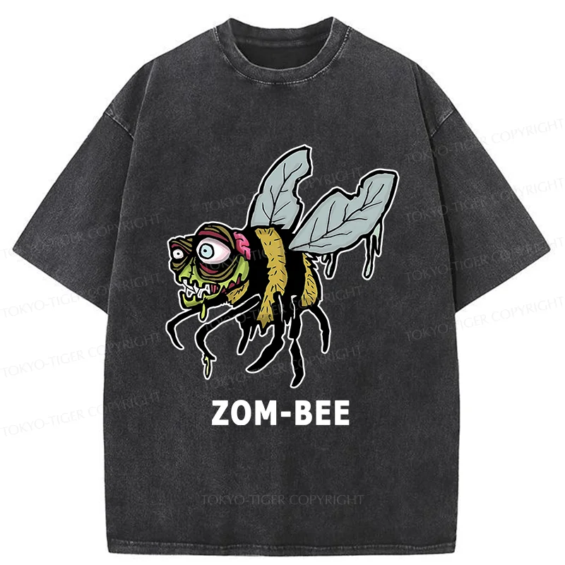 Tokyo-Tiger Halloween Zom-Bee Washed T-Shirt