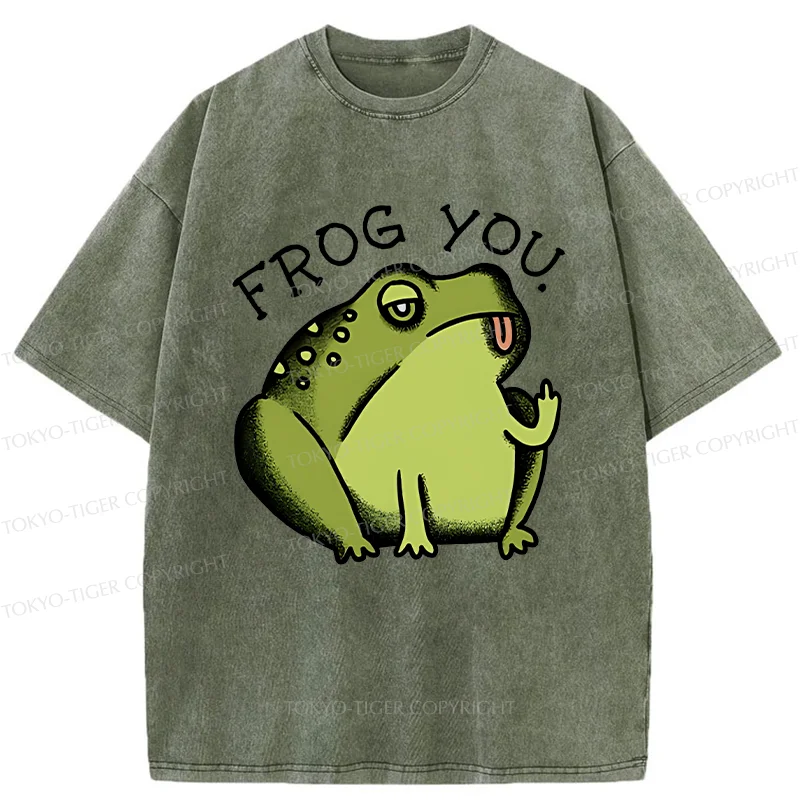 Tokyo-Tiger Frog Taunt You Washed T-Shirt