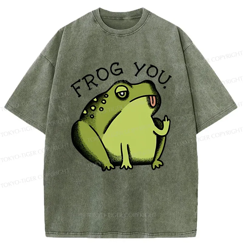 Tokyo-Tiger Frog Taunt You Washed T-Shirt