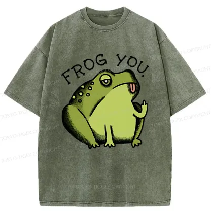 Tokyo-Tiger Frog Taunt You Washed T-Shirt