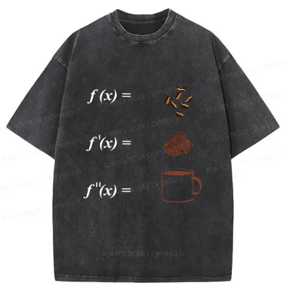 Tokyo-Tiger Coffee Bean Formula Washed T-Shirt