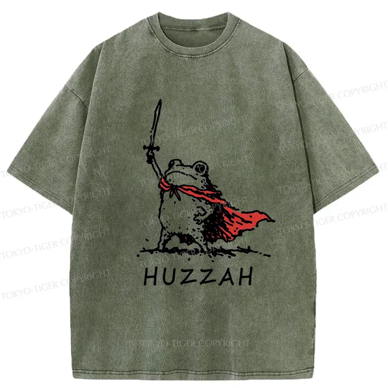 Tokyo-Tiger Huzzah Frog Washed T-Shirt
