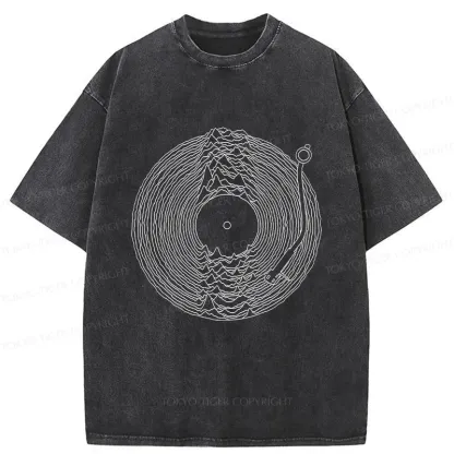 Tokyo-Tiger Record Player Japanese Washed T-Shirt