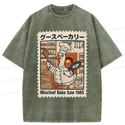 Tokyo-Tiger Stupid Goose Chef Washed T-Shirt