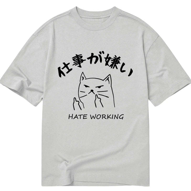 Tokyo-Tiger A Cat That Hates Work Classic T-Shirt-tokyo-tiger