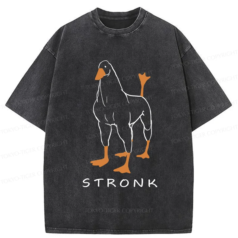 Tokyo-Tiger Strong Goose Washed T-Shirt