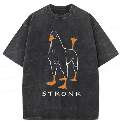 Tokyo-Tiger Strong Goose Washed T-Shirt