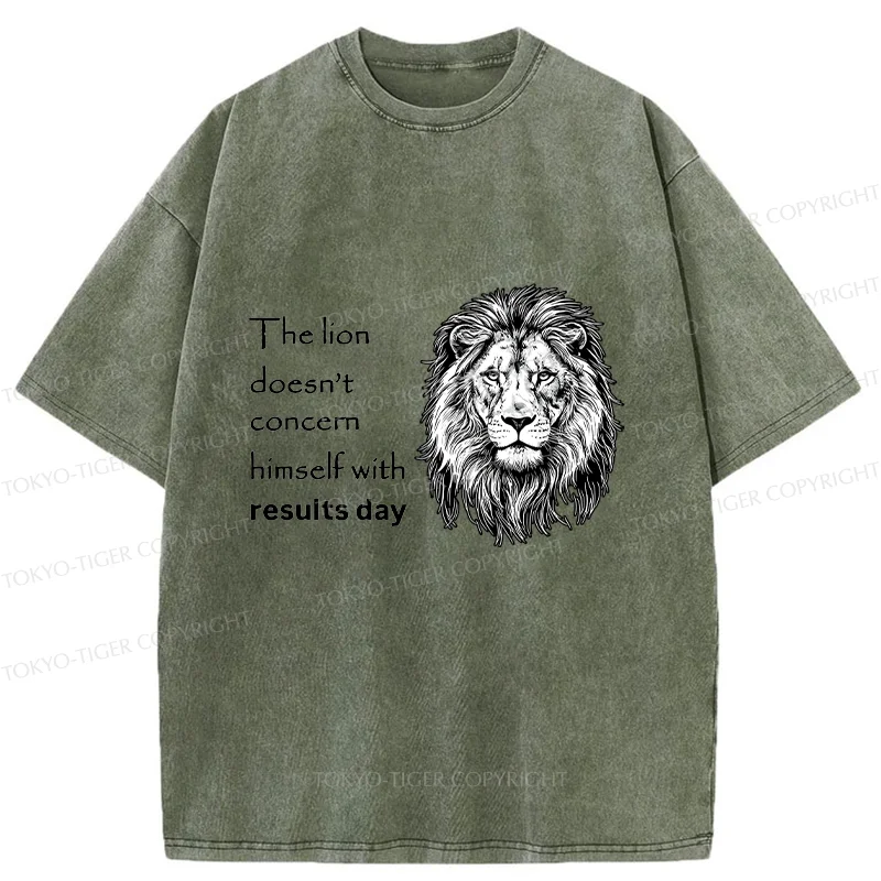 Tokyo-Tiger Fearless Lion Washed T-Shirt