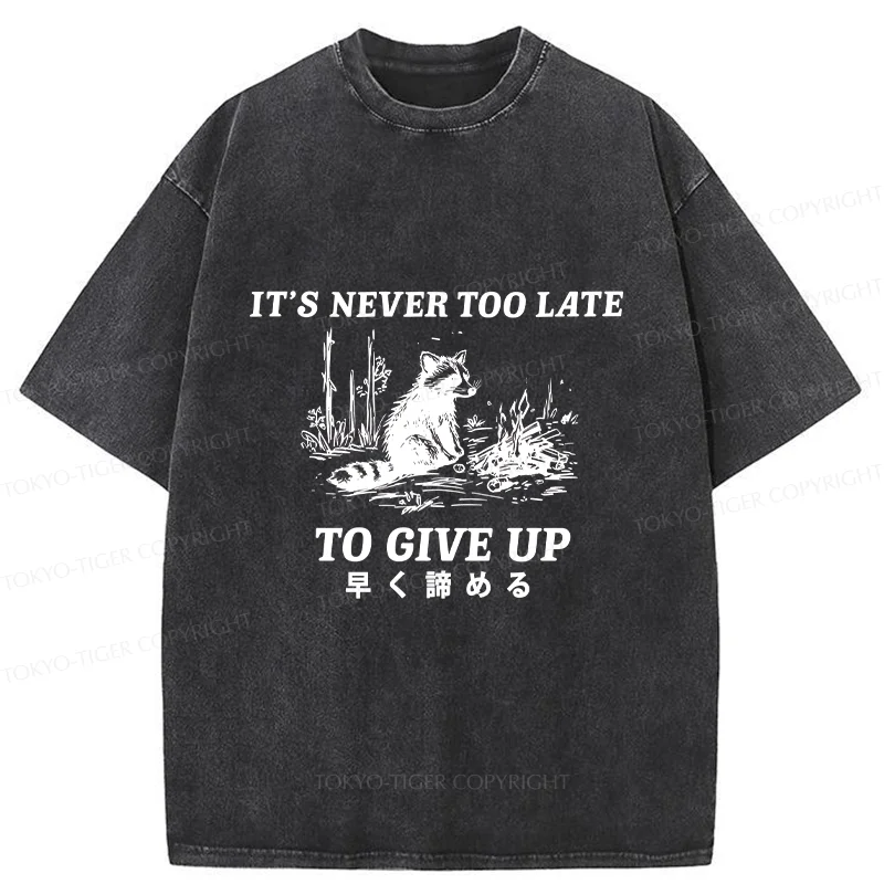 Tokyo-Tiger Give Up Early Washed T-Shirt