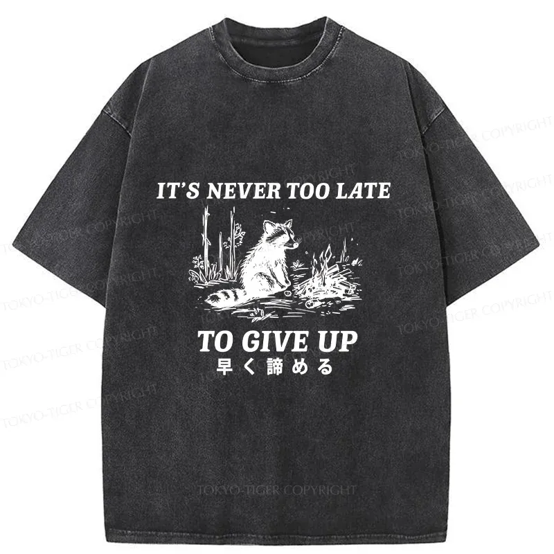 Tokyo-Tiger Give Up Early Washed T-Shirt