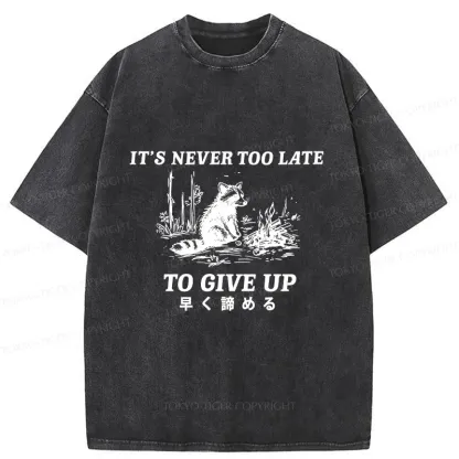 Tokyo-Tiger Give Up Early Washed T-Shirt