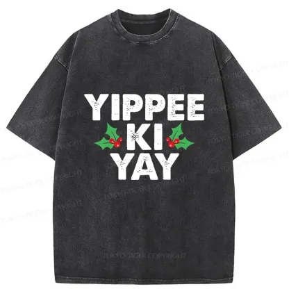 Tokyo-Tiger Christmas Mantra Washed T-Shirt