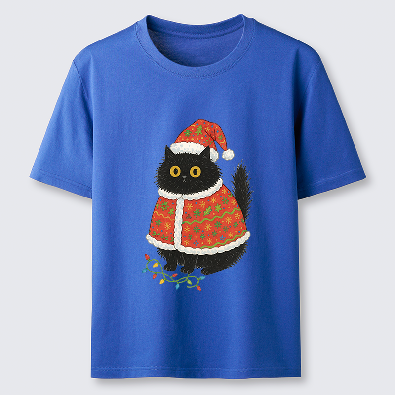 Tokyo-Tiger Cat Wearing Santa Hat Classic T-Shirt