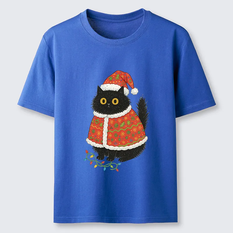 Tokyo-Tiger Cat Wearing Santa Hat Classic T-Shirt
