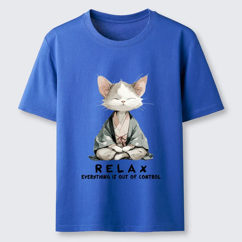 Tokyo-Tiger Zen Cat Relaxation，Everything's Out Of Control Classic T-Shirt