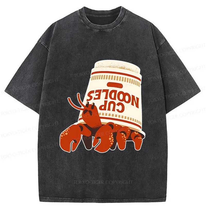 Tokyo-Tiger Ramen Hermit Crab Washed T-Shirt