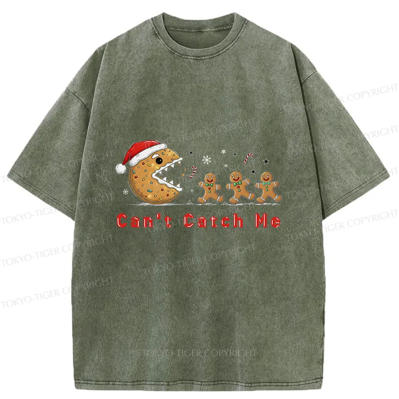 Tokyo-Tiger Eat The Gingerbread Man Washed T-Shirt
