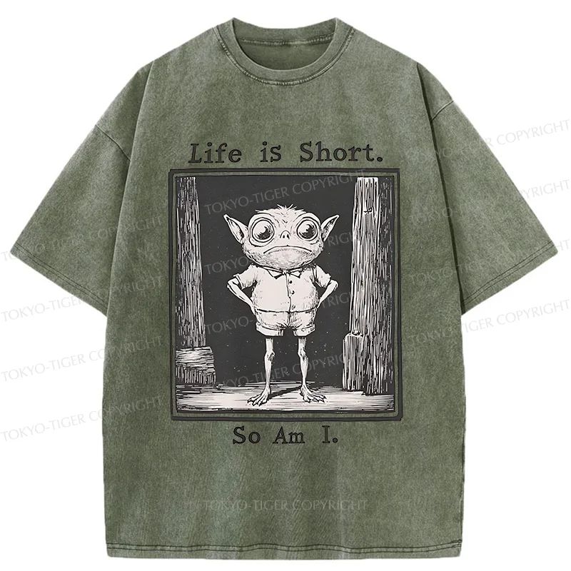 Tokyo-Tiger Short Life Of A Goblin Washed T-Shirt