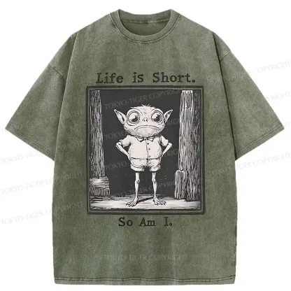 Tokyo-Tiger Short Life Of A Goblin Washed T-Shirt