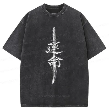 Tokyo-Tiger Destiny Kanji Washed T-Shirt