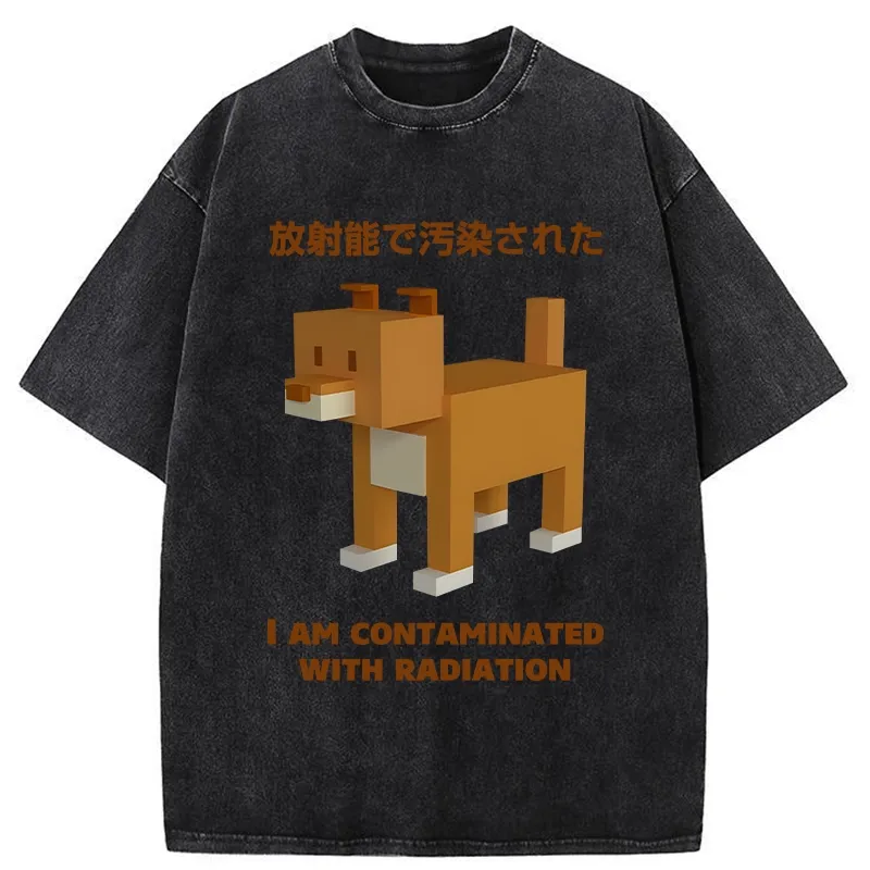 Tokyo-Tiger Dog Contaminated By Radiation Washed T-Shirt