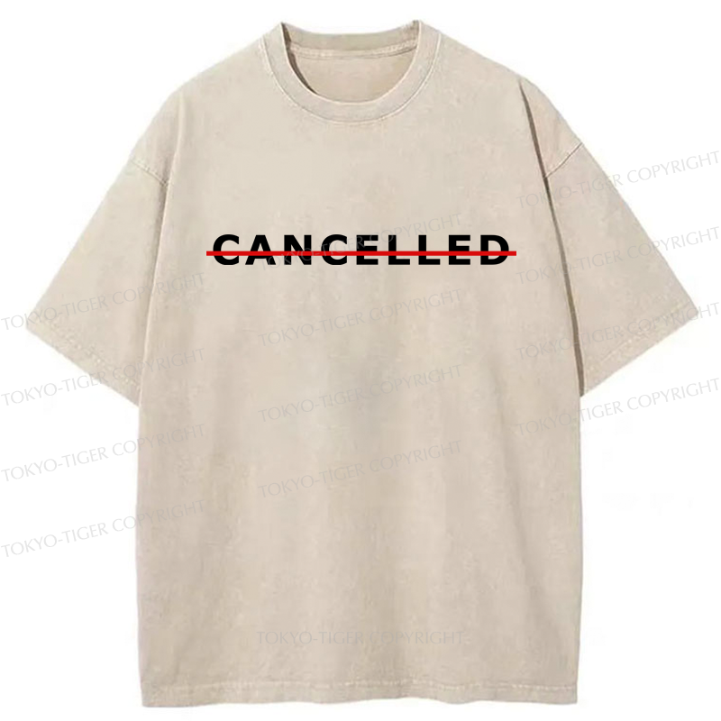 Tokyo-Tiger Cancelled Washed T-Shirt