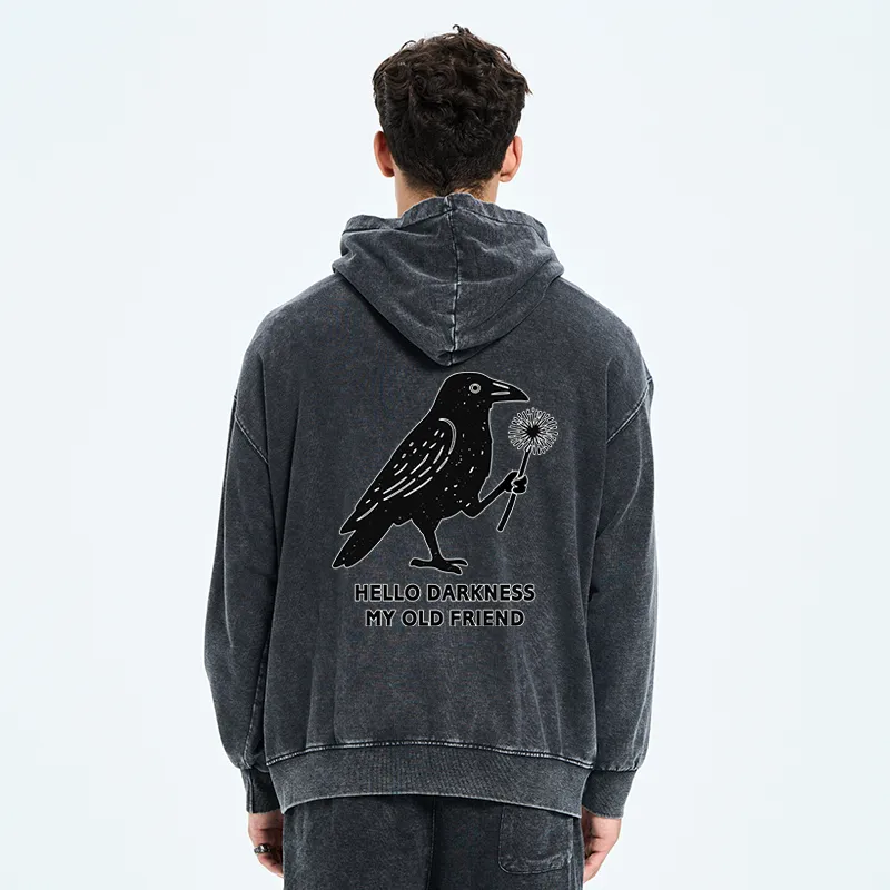 Tokyo-Tiger My Old Friend The Crow Washed Zip Hoodie