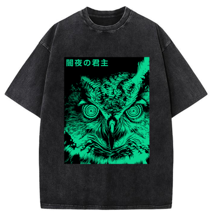 Tokyo-Tiger Lord Of The Dark Night Washed T-Shirt
