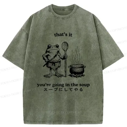 Tokyo-Tiger Fool 're Going In The Soup Washed T-Shirt