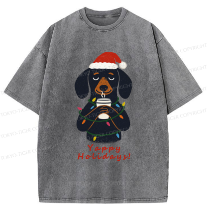 Tokyo-Tiger Yappy Holidays Washed T-Shirt