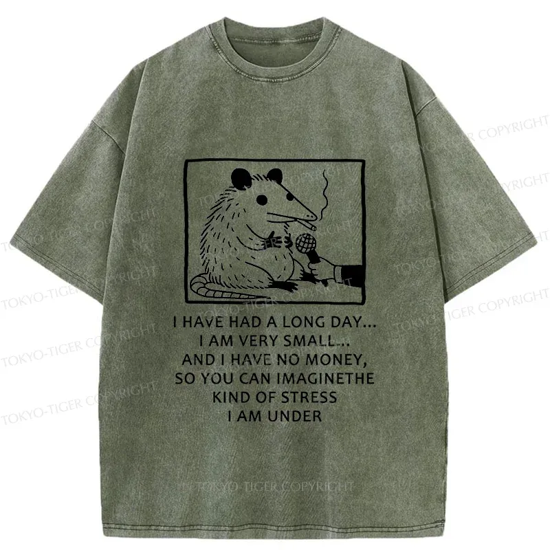 Tokyo-Tiger Contemporary Possum Interview Washed T-Shirt Sale