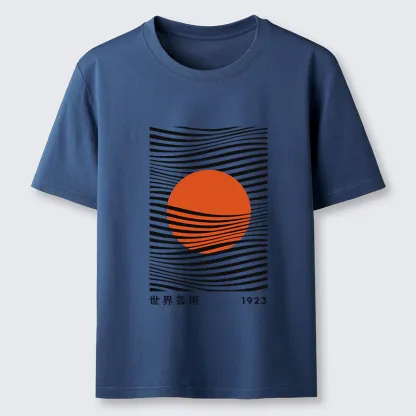 Tokyo-Tiger Minimalist Art Sun Classic T-Shirt