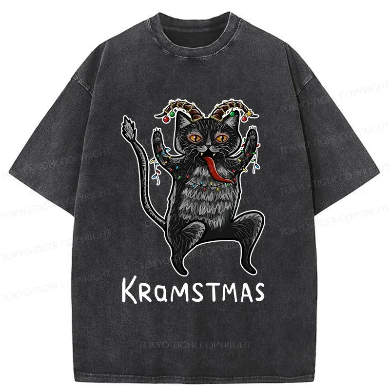 Tokyo-Tiger Kramstmas Japanese Washed T-Shirt