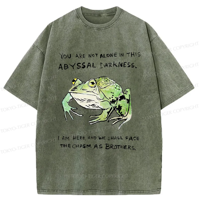 Tokyo-Tiger Support Your Frog Friends Washed T-Shirt