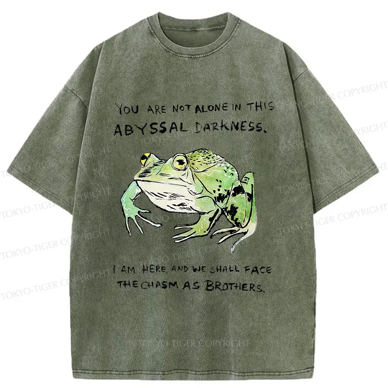 Tokyo-Tiger Support Your Frog Friends Washed T-Shirt