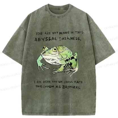Tokyo-Tiger Support Your Frog Friends Washed T-Shirt
