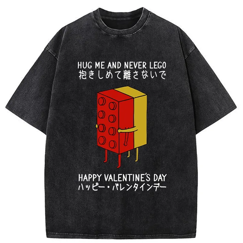 Tokyo-Tiger Hug Me And Don't Let Go Washed T-Shirt